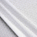 Natural White Geometric Swiss Embroidery - Ribes y Casals