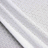 Natural White Geometric Swiss Embroidery - Ribes y Casals