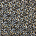 Floral Print Cotton Percale Black Background - Ribes y Casals