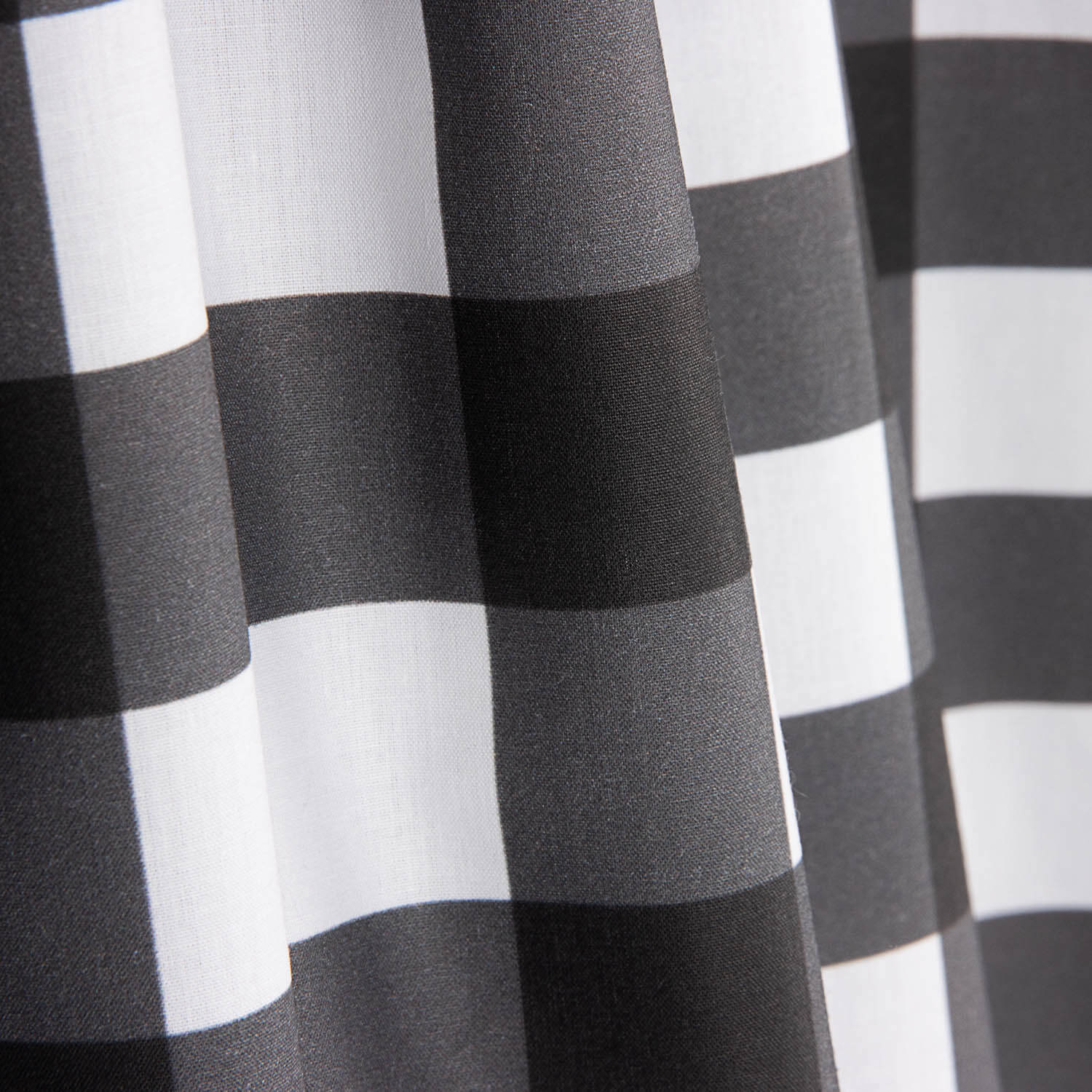 Black Checkered Printed Calico - Ribes y Casals