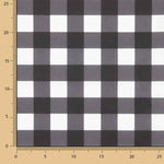 Black Checkered Printed Calico - Ribes y Casals