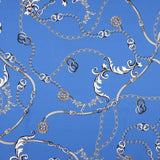 Royal Chains Blue Polyester Satin - Ribes y Casals