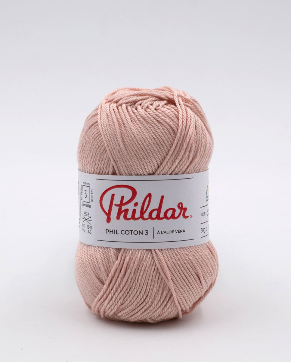 Wool Phil Coton 3 Salmon Pink - Ribes y Casals