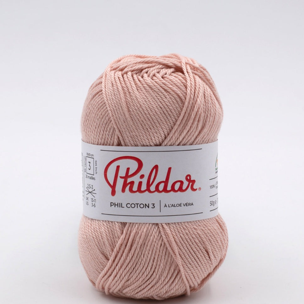 Wool Phil Coton 3 Salmon Pink - Ribes y Casals