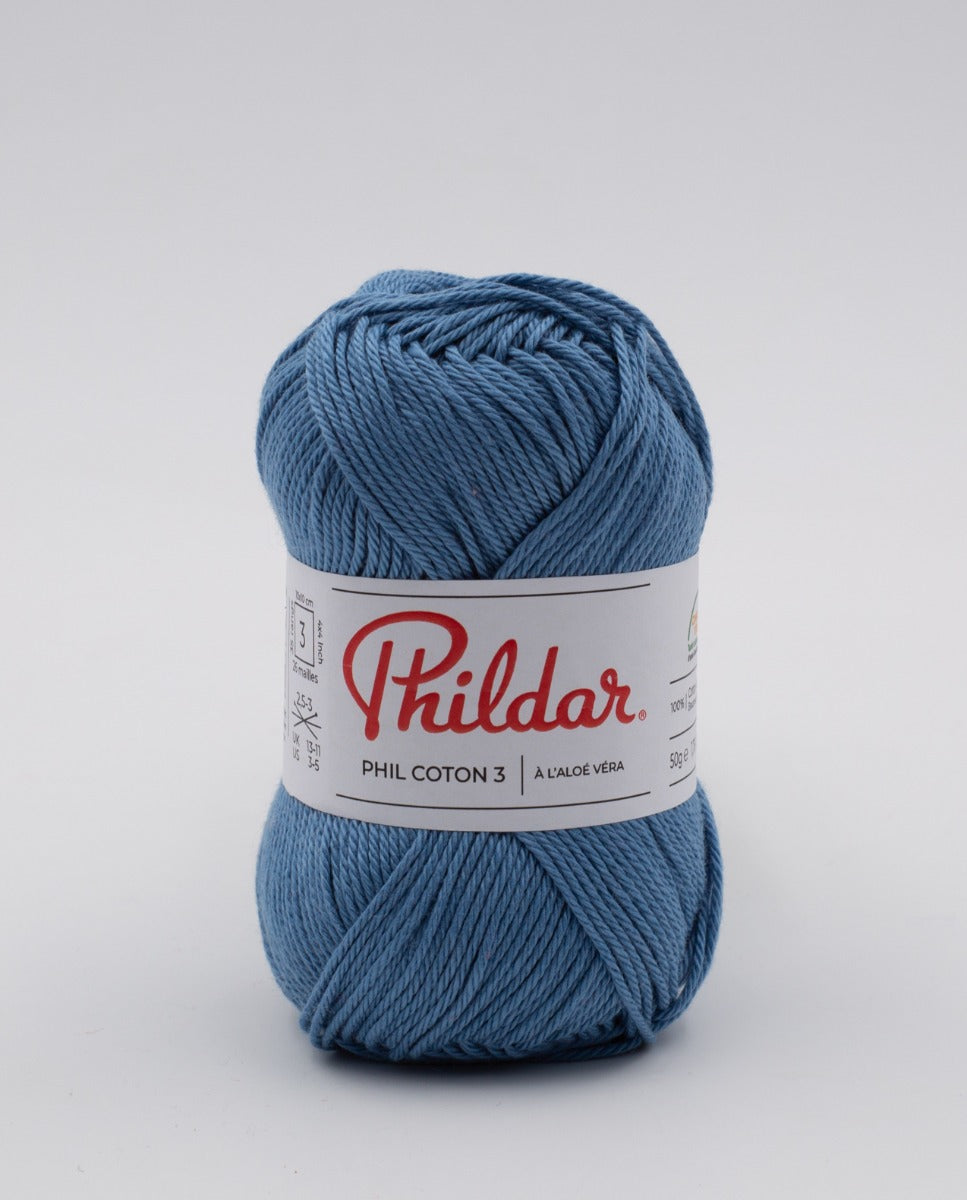 Wool Phil Coton 3 Blue Ocean - Ribes y Casals