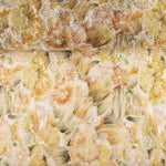 White Tulle Rhinestones, Floral Print, Natural Tones - Ribes y Casals