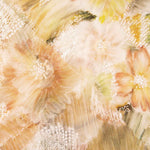 White Tulle Rhinestones, Floral Print, Natural Tones - Ribes y Casals