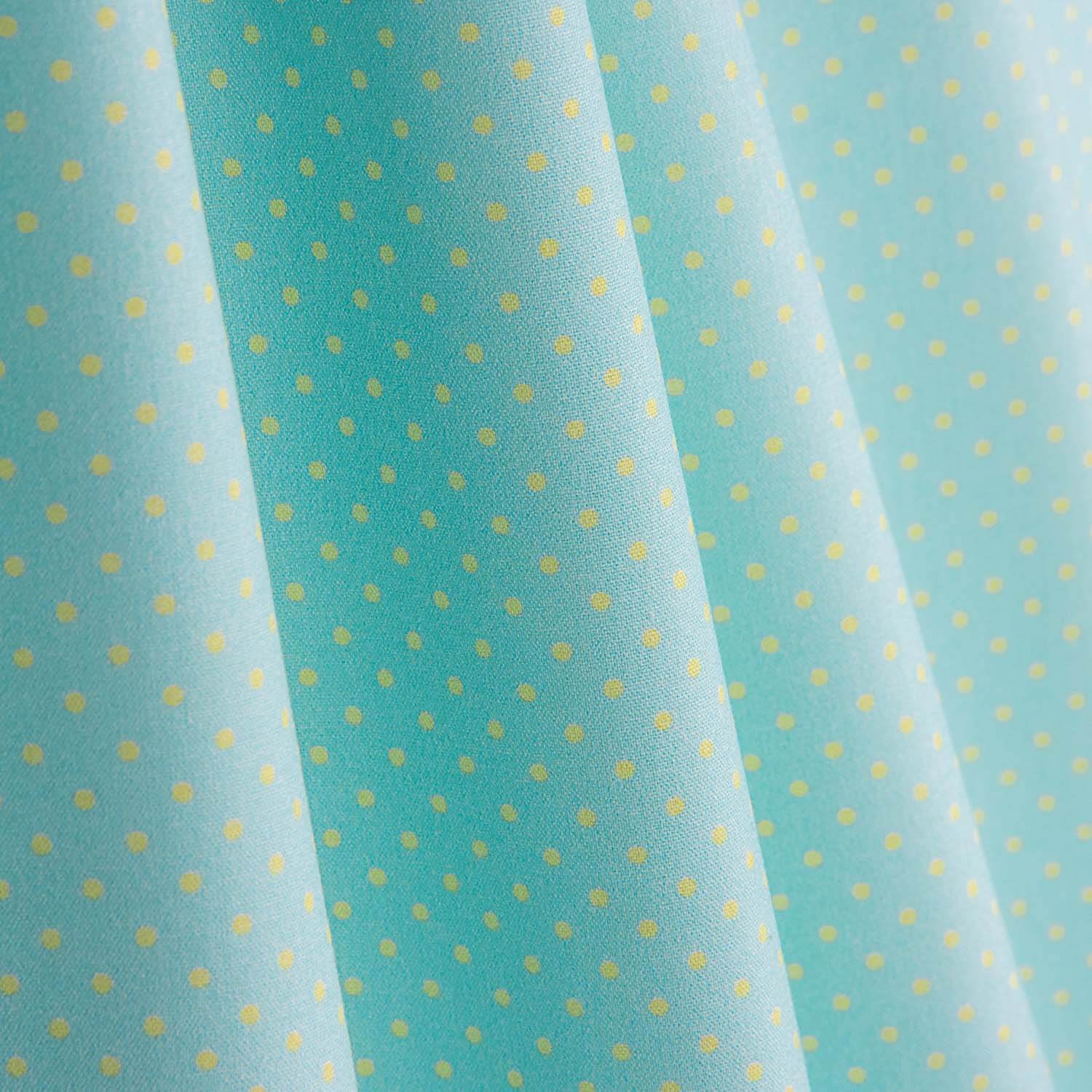 Mini Polka Dot Lime Green Percale - Ribes y Casals