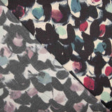 Printed Polyester Satin with Night-Time Brushstrokes - Ribes y Casals