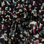 Printed Polyester Satin with Night-Time Brushstrokes - Ribes y Casals
