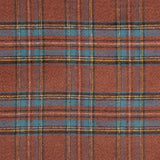 Rust and Petrol Blue Checked Mouflon - Ribes y Casals