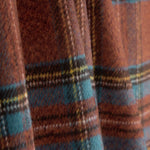 Rust and Petrol Blue Checked Mouflon - Ribes y Casals