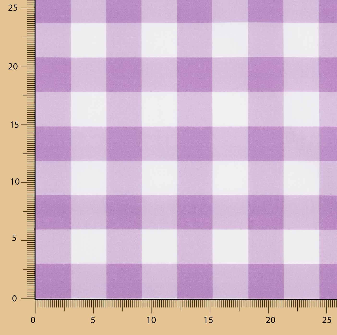 Mauve Checkered Printed Calico - Ribes y Casals