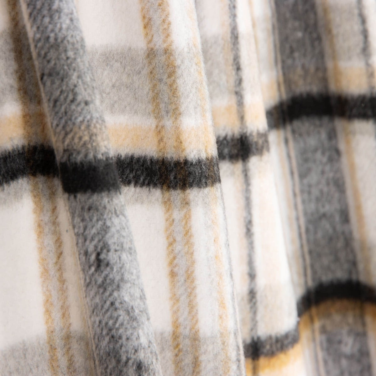 White, Grey and Mustard Checked Mouflon - Ribes y Casals