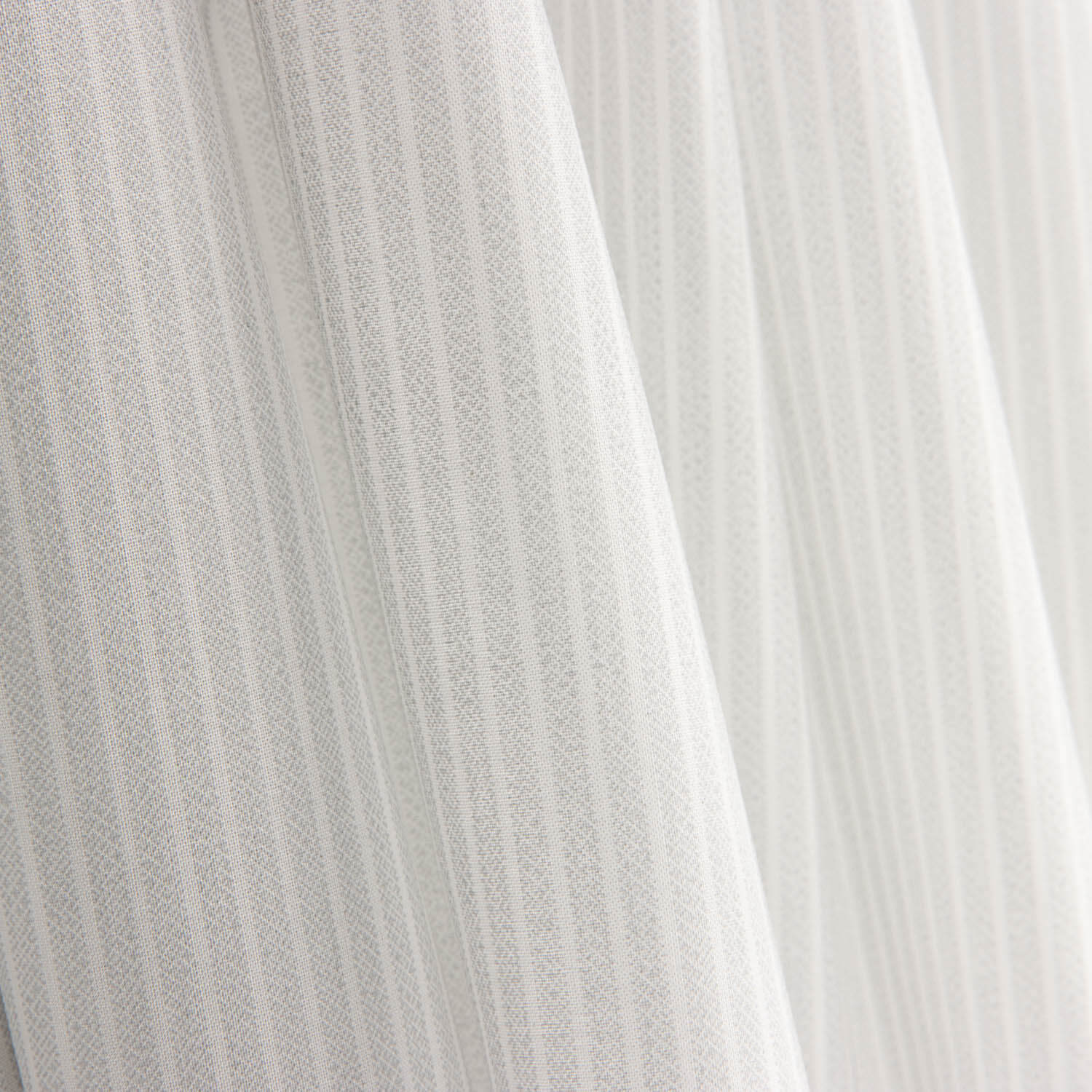 Fine Grey Striped Cotton Poplin - Ribes y Casals
