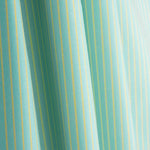Lime green and aqua blue striped percale fabric - Ribes y Casals