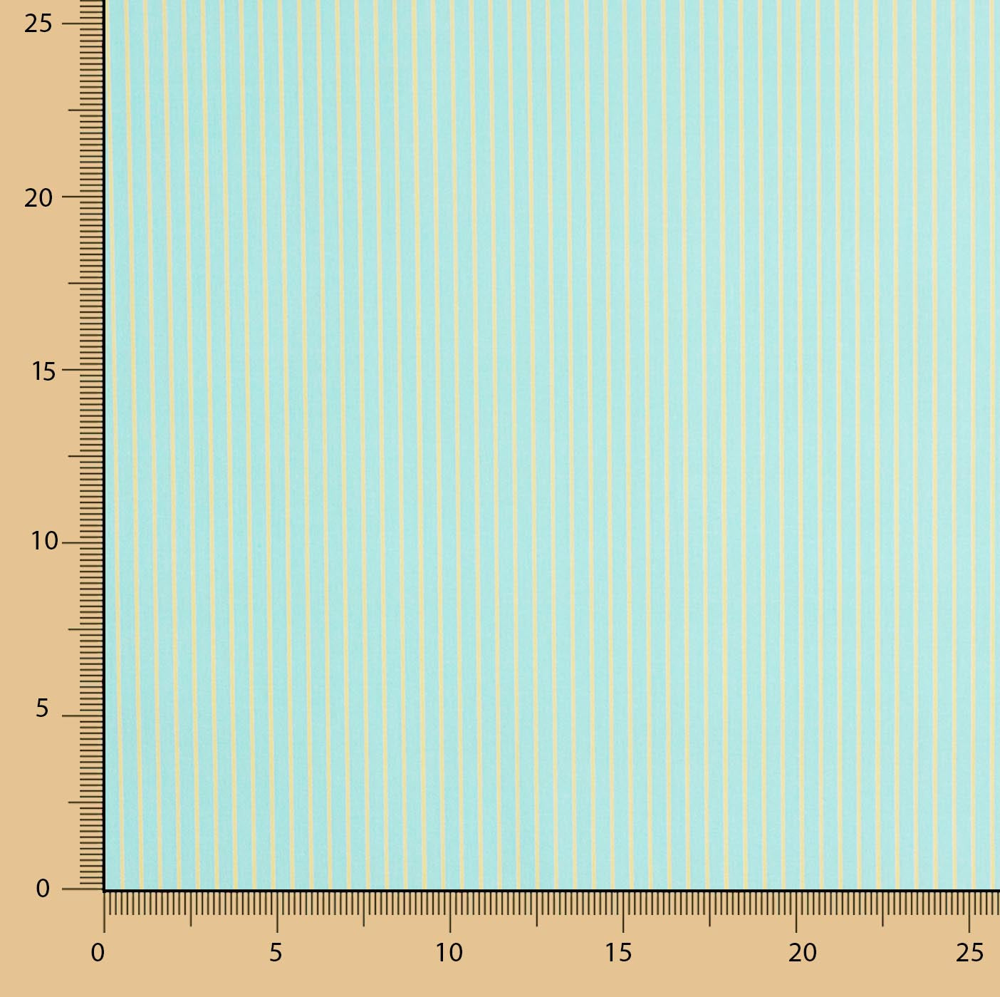 Lime green and aqua blue striped percale fabric - Ribes y Casals