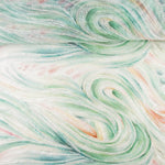Rhinestones Soft Green Tulle Gradient Brushstrokes - Ribes y Casals