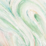 Rhinestones Soft Green Tulle Gradient Brushstrokes - Ribes y Casals
