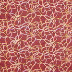 Rustic Viscose Flowers Red - Ribes y Casals