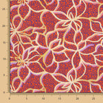 Rustic Viscose Flowers Red - Ribes y Casals
