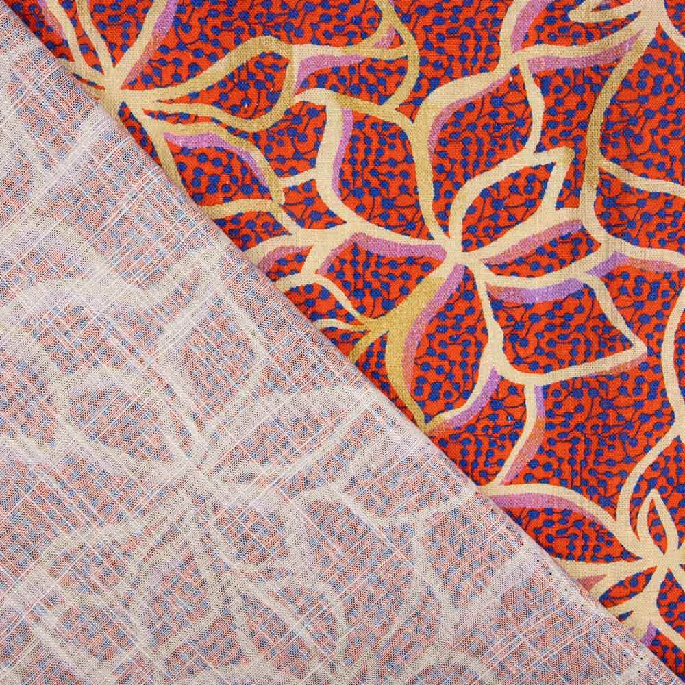 Rustic Viscose Flowers Red - Ribes y Casals