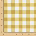 Ochre Checkered Printed Calico - Ribes y Casals