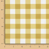 Ochre Checkered Printed Calico - Ribes y Casals