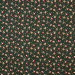 Vintage Green Baubles Printed Christmas Poplin - Ribes y Casals