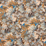 Terracotta y Blue Paisley Lightweight Crêpe - Ribes y Casals