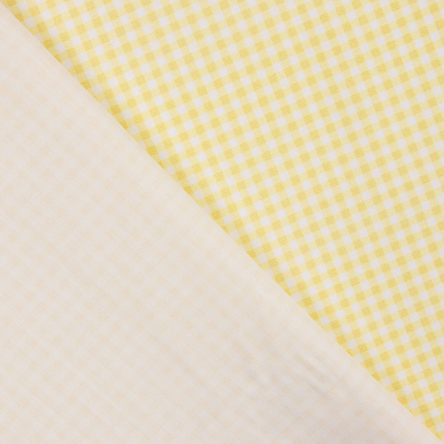 Mini yellow checked printed percale - Ribes y Casals