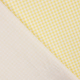 Mini yellow checked printed percale - Ribes y Casals