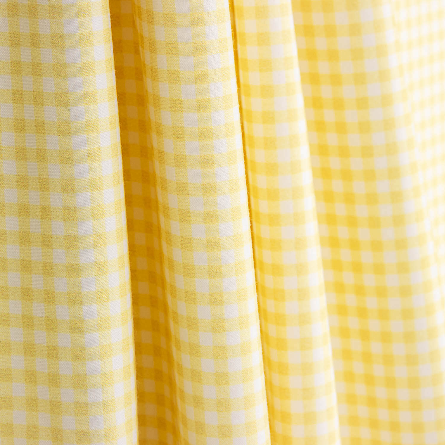 Mini yellow checked printed percale - Ribes y Casals