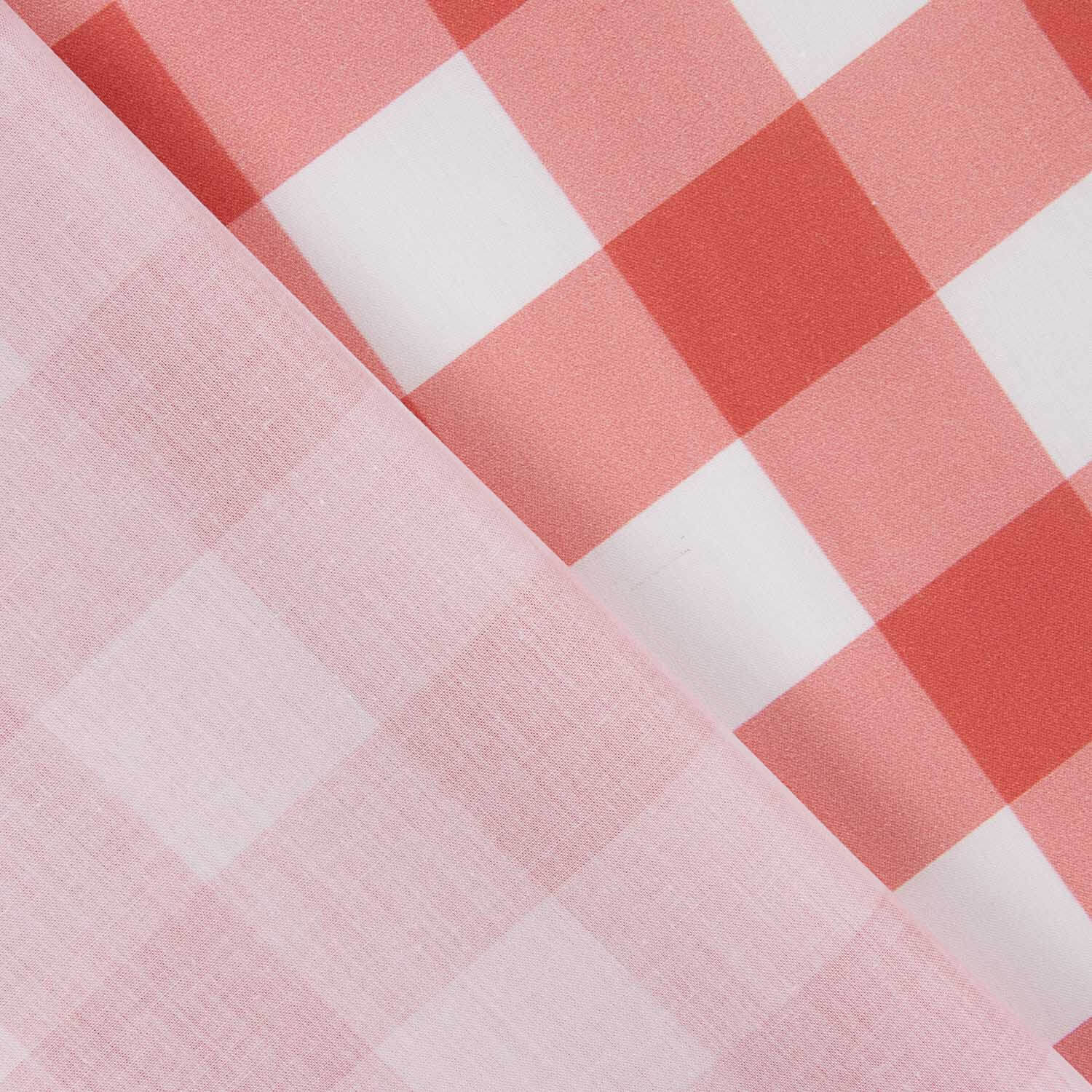 Red Checkered Printed Calico - Ribes y Casals