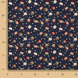 Vintage Midnight Baubles Printed Christmas Poplin - Ribes y Casals