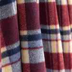 Burgundy, Blue and White Checked Mouflon - Ribes y Casals