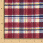 Burgundy, Blue and White Checked Mouflon - Ribes y Casals