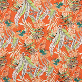 Intense Coral Tropical Lightweight Crêpe - Ribes y Casals