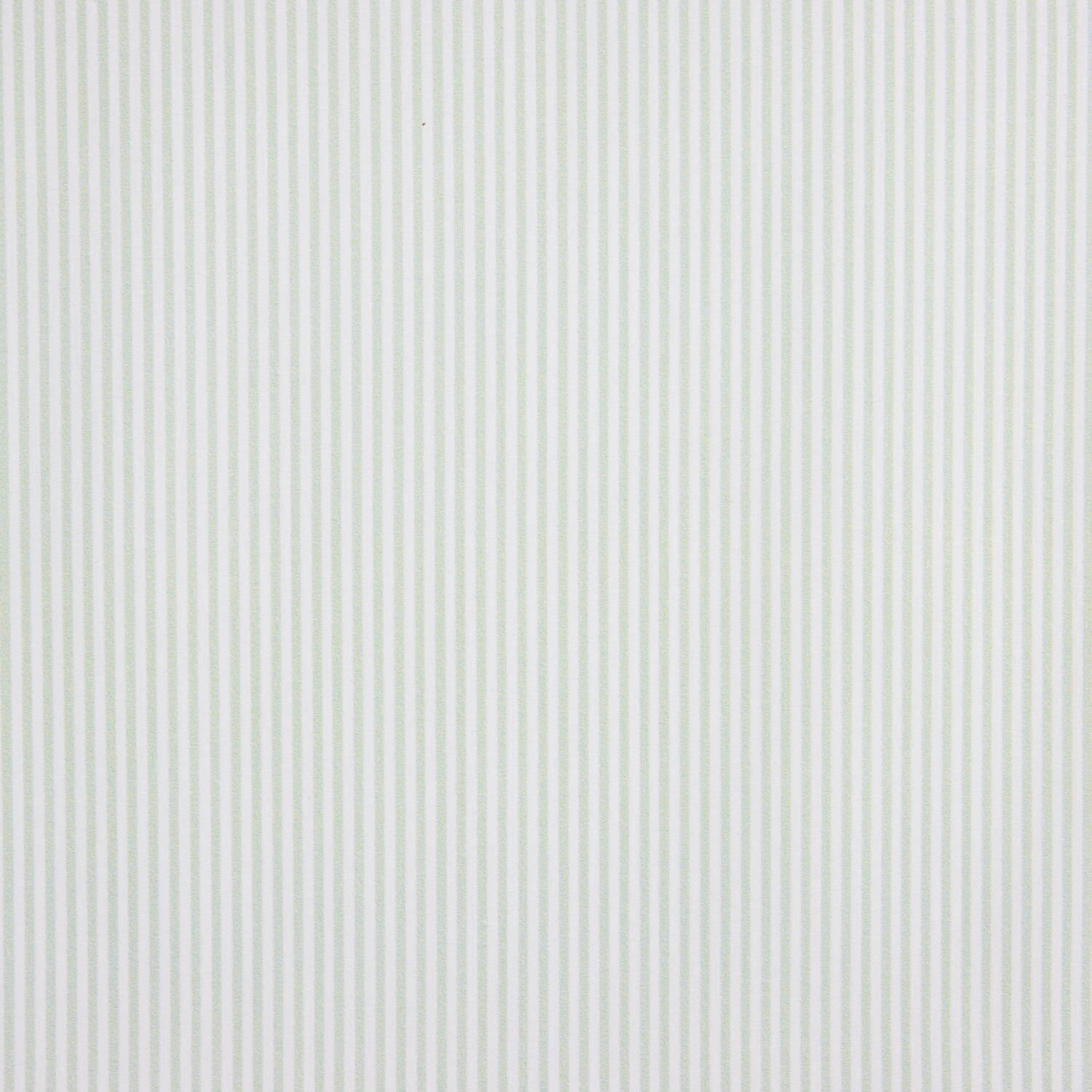 Printed percale with thin green and white stripes - Ribes y Casals