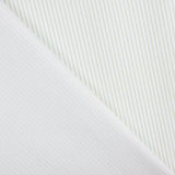 Printed percale with thin green and white stripes - Ribes y Casals