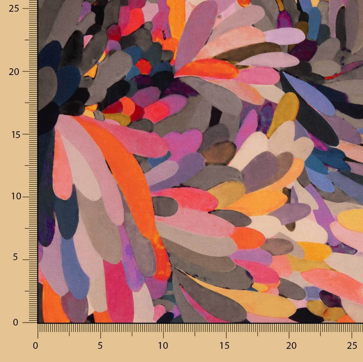 Aurora Floral Printed Viscose Fabric - Ribes y Casals