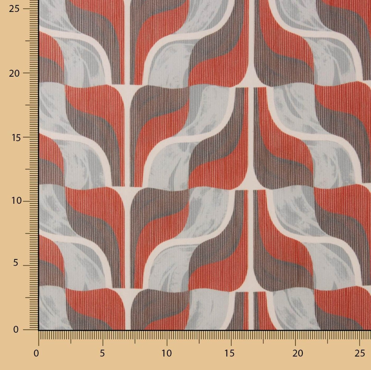 Retro Wave Polyester Chiffon - Ribes y Casals