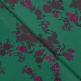 Rose Cascade Green Viscose Voile - Ribes y Casals