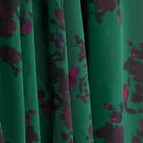 Rose Cascade Green Viscose Voile - Ribes y Casals