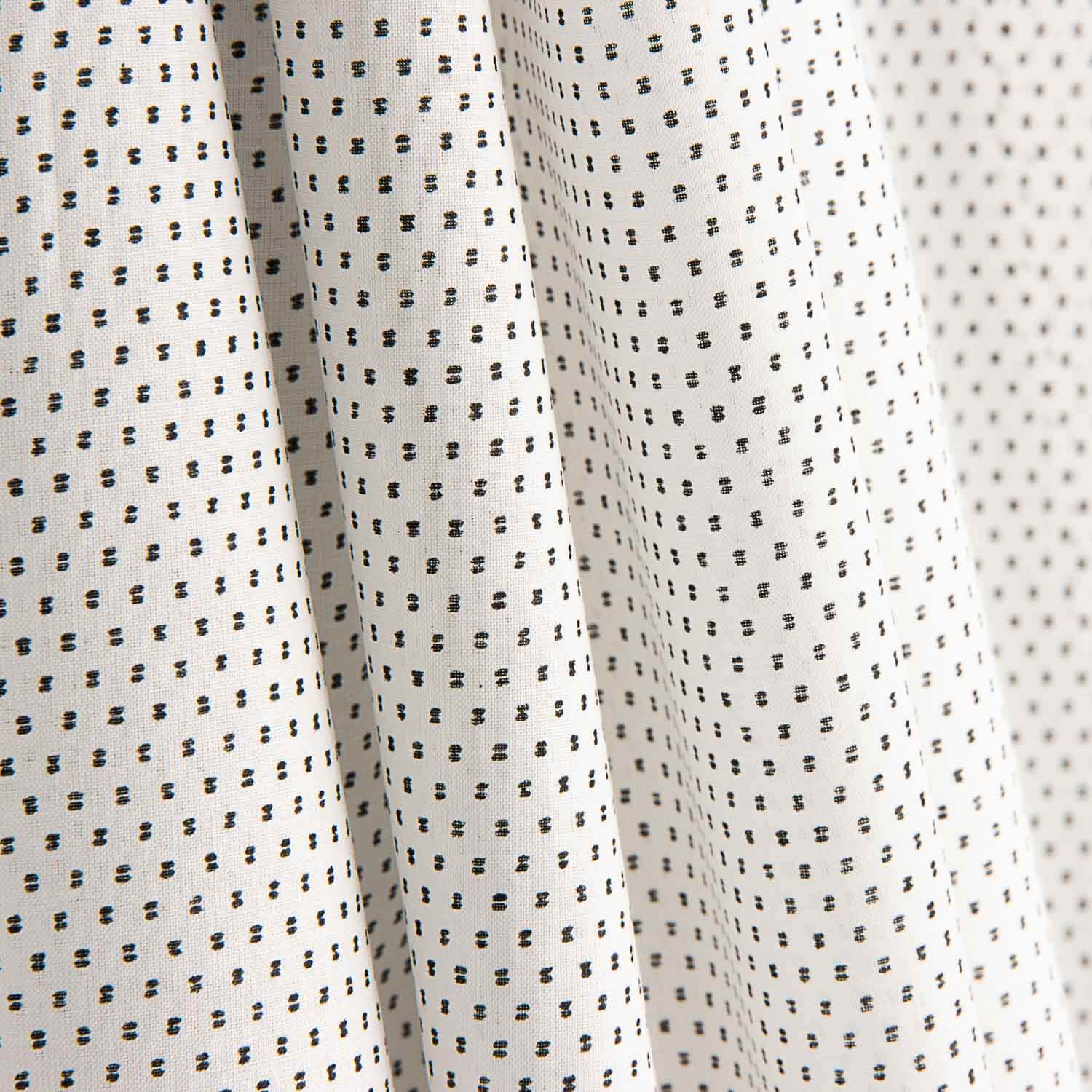 Black Micro Geo Cotton Poplin - Ribes y Casals