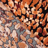 Bruma Crepe Viscose – Fiery Orange Print - Ribes y Casals