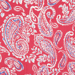 Retal Gasa Viscosa Paisley Coral 160x135 cm - Ribes y Casals