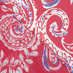 Paisley Coral Viscose Chiffon - Ribes y Casals