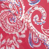 Paisley Coral Viscose Chiffon - Ribes y Casals