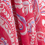 Paisley Coral Viscose Chiffon - Ribes y Casals
